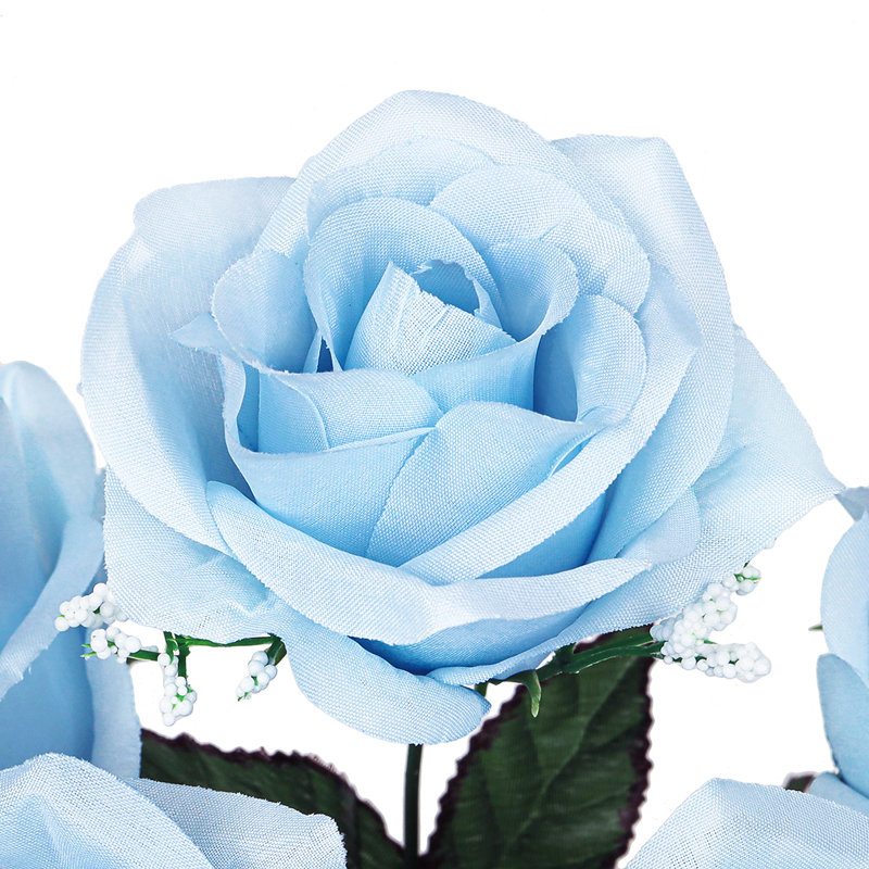 Rosier artificiel ouvert, Bleu pastel