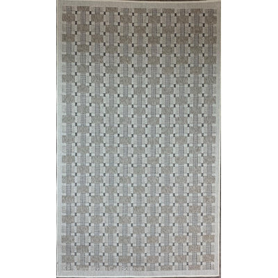 Tapis d'extérieur à motif géométrique gris, beige et noir de 7 pi x 9 pi (6 pi 7 po x 9 pi), tapis moderne, à poils courts et résistant aux taches - salon, chambre à coucher, salle à manger et cuisine