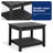 HDPE Double-Tier Patio Table Side Table-114223859