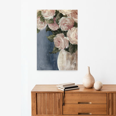 Art contemporain classique, rose romantique