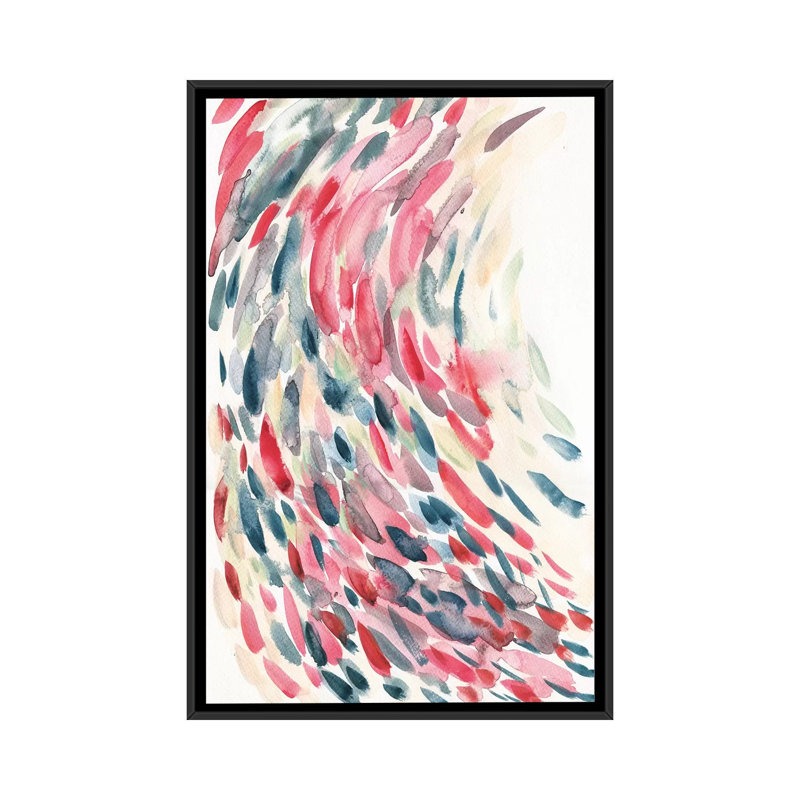 «Feather Train» par Albina Bratchava, reproduction d'art graphique sur toile, H 26 po x l 18 po x P 1,5 po, Pas de tapis