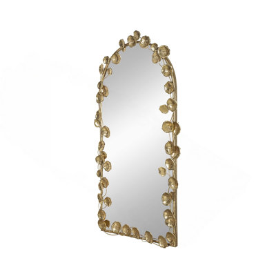 Full Length Arched Wall Decorative Mirror With Light Reflection And Durable Protection For Brightening And Spacious Room Ambiance