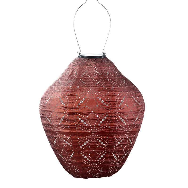 Cillan 34.5cm Solar Powered Integrated LED Outdoor Lantern