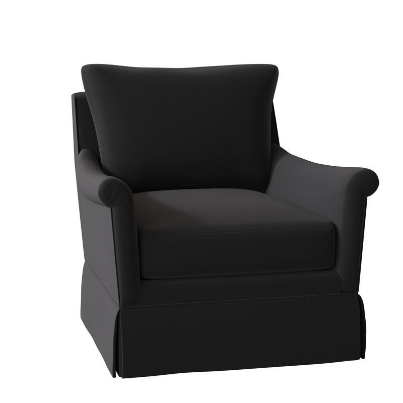 Fauteuil large de 34,5 po Olivia, Pivotant, Minuit 9953
