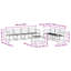 Vidaxl Outdoor Sofa Set Sectional Garden Furniture Terrace Seating Modern