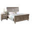 Mobilier de chambre à coucher à deux panneaux avec tête de lit à très grand lit de style moderne et luxueux 1 pièce-2123499476