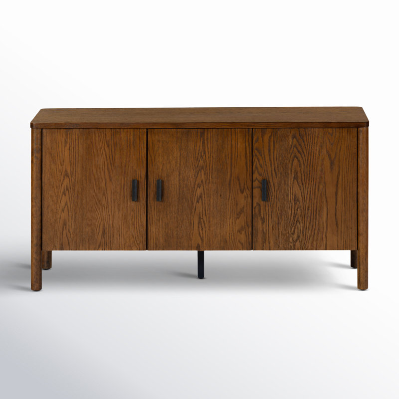 Kaplan Wood 3-Door Sideboard, Medium Oak