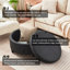 Duanys Faux Leather Upholstered Round Storage Ottoman-1534653989