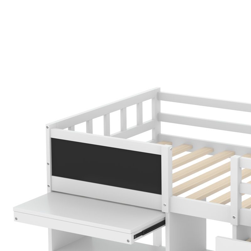 Lit mezzanine simple Herley Kids, Blanc