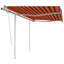 Dakota Fields Fabric Cover Retractable Patio Awning-2049665057-2049665063-2057166387
