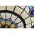 Thora Turquoise Blue, Ivory Tiffany Style Flushmount Ceiling Lamp