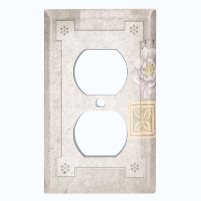 Patterned 1 - Gang Toggle Light Switch Standard Wall Plate