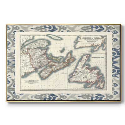 Carte du Canada bordée
