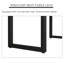 Noyer clair + bureau rectangulaire en bois massif noir et fer-1725013722