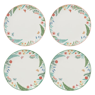  First Blooms Accent Plates S/4