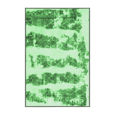 Washable Abstract Indoor Rug