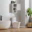 FRALIMK Wall Mounted Bathroom Cabinet, Hanging Medicine Cabinet with Louvred Door-314454259