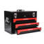 Boîte à outils 20 po à 3 tiroirs avec fermeture à loquet en métal, 20 po, noir et rouge