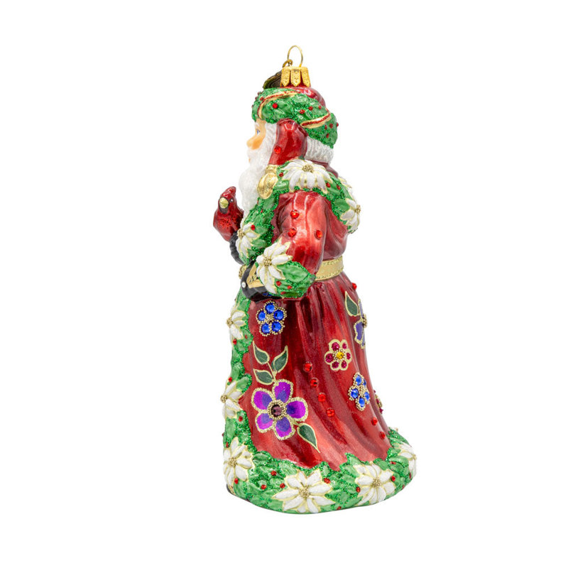Ornement floral de père Noël