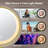 Lighted Makeup Mirror, Rechargeable Height Adjustable Double Sided, 1X/10X Magnifying With 3 Color, 360° Rotation Vanity-289084822