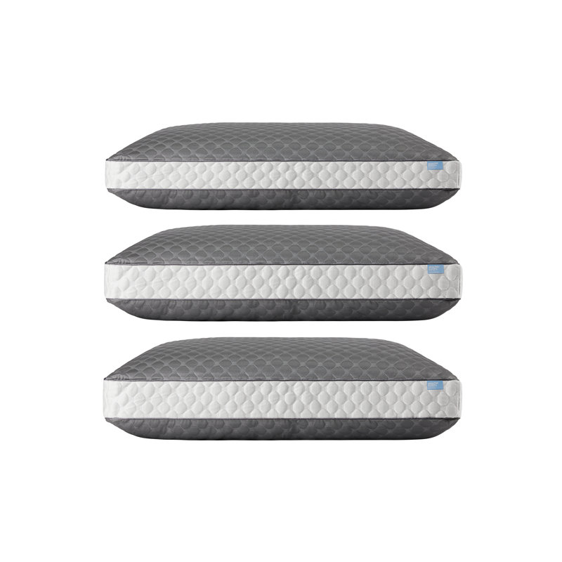 Oreiller en bonne santé Cool-Tech avec graphite, Très grand, Gris / blanc