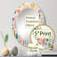 Cas - Miroir mural Mid-Century ovale-224923913