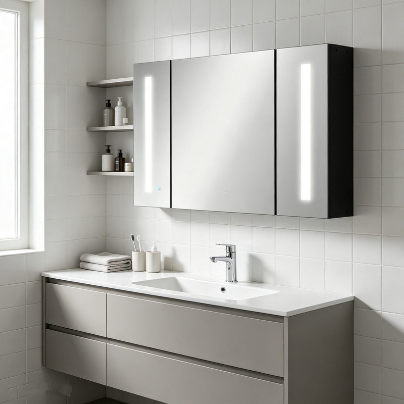 W H Medicine Cabinet Mirror