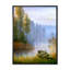 Le bateau sur la berge du lac - Peinture sur toile-59758338-59787917