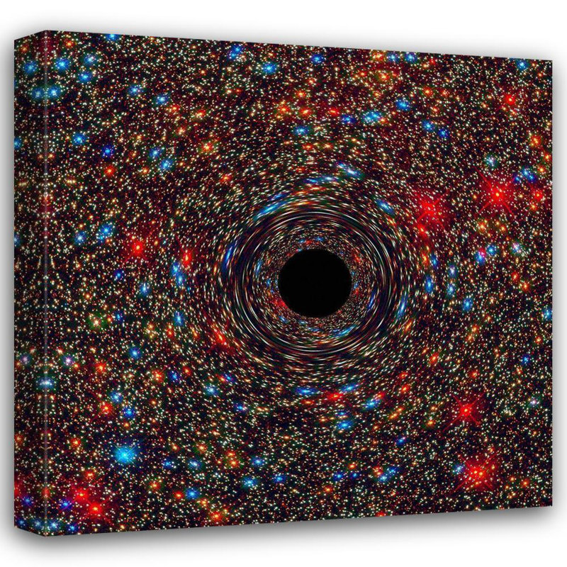Ivy Bronx, art sur toile tendue de la NASA: Black Hole, H 36 po x l 36 po