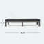 Chaise longue simple inclinable avec coussins 76,75 po Arville-1414827400
