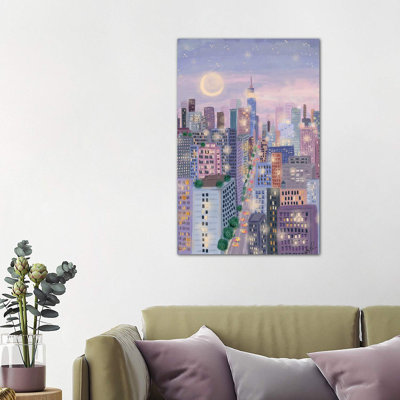 Cityscape I by Joy Laforme - Wrapped Canvas Print