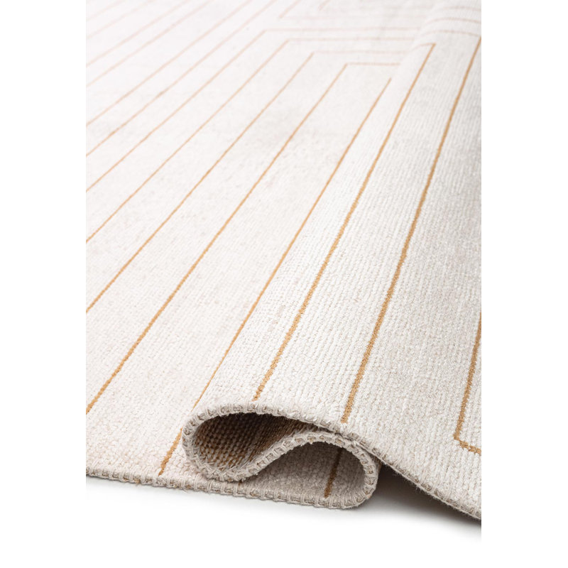 Contemporary Geometric Square Lines Area Rug, Rectangle 7'10" x 9'10"