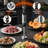 5-in-1  Hand Immersion Blender, 500W Handheld Stick Mixer with Attachments -  Whisk, 20oz Chopper, 17oz Beaker & Frother, 20 Mixing Speeds with Stainless Steel Blades