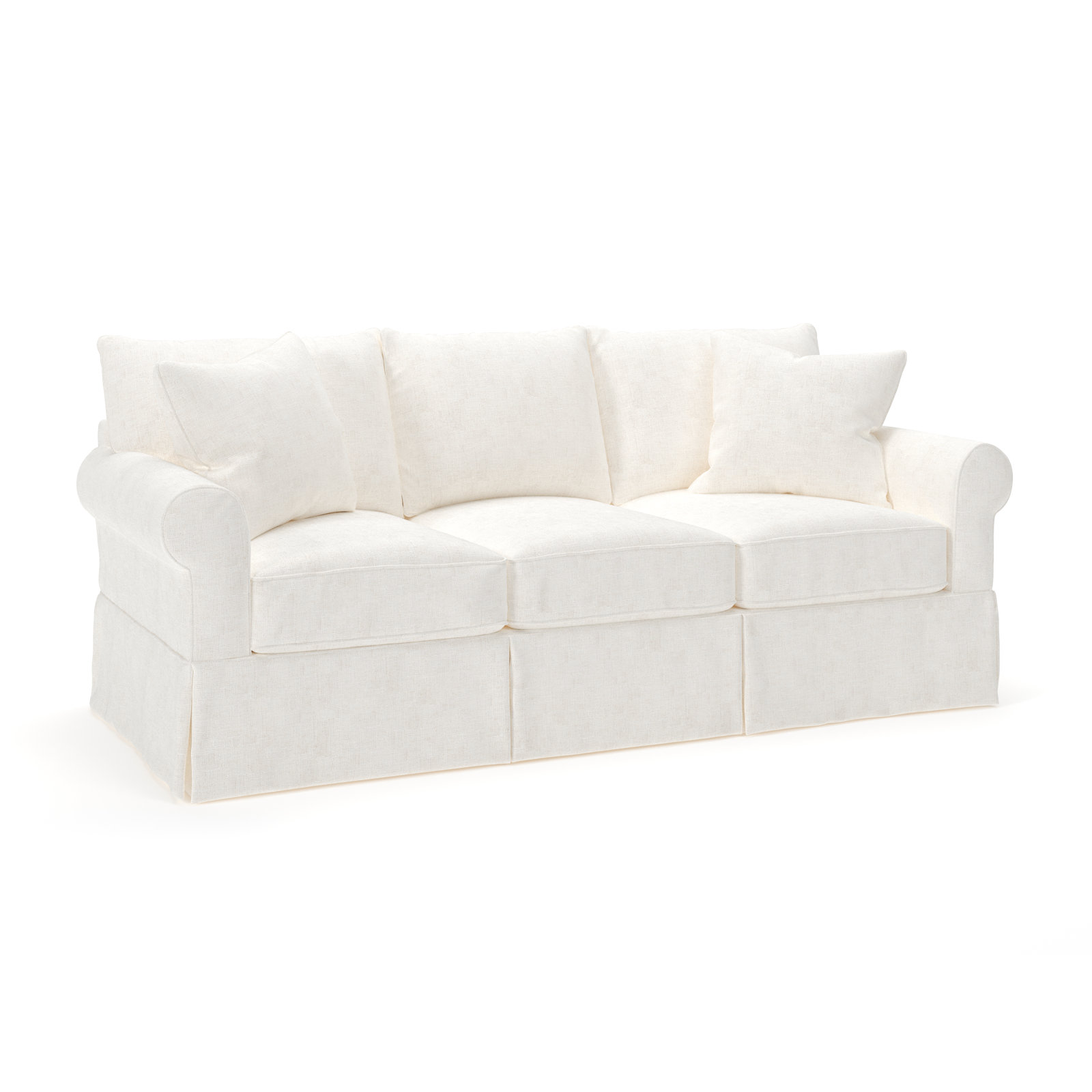 Amari 89" Cotton Sofa, Bevin Natural Linen Blend