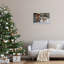 «Santa's Cabin with Reindeer», estampe numérique par Imagine It Images-1063477662-1063477663