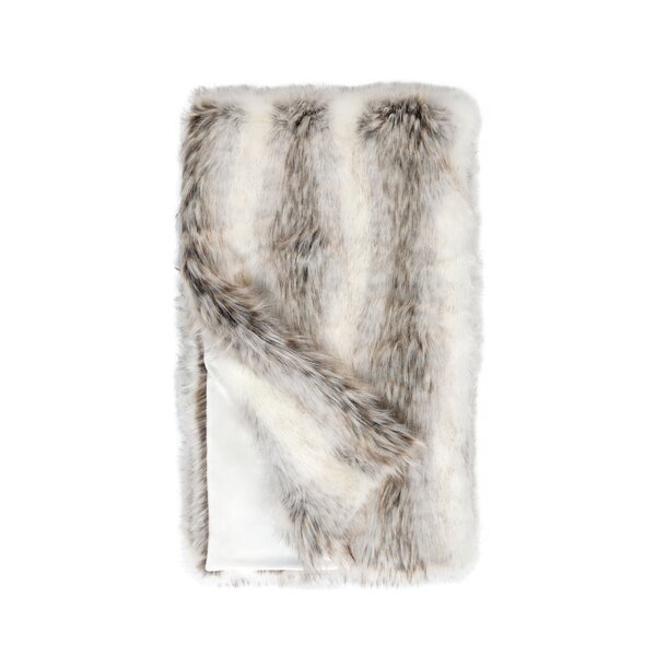 FABULOUS-FURS Limited Edition Faux Fur Throw Tundra Wolf | Wayfair