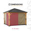 Curtain for Sunjoy cedar wood gazebos-88942676