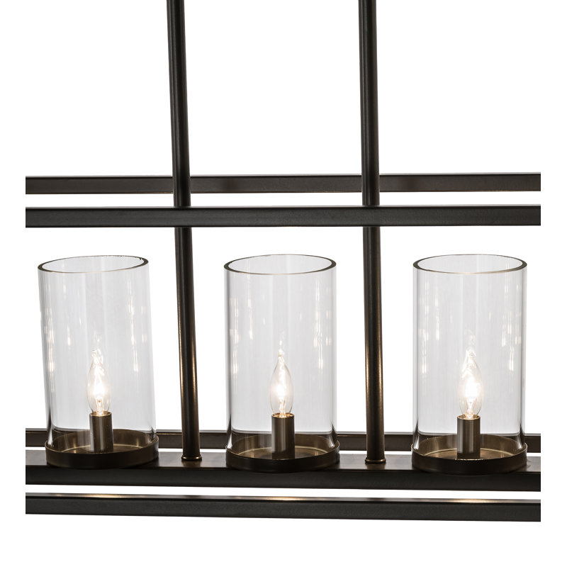 Affinity 60"W Kitchen Island Pendant, 7 Lights, 8" H x 60" W x 12" D