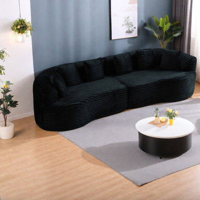 Compression Cloud Sectionals, 111.5 Inch Corduroy Modern Sofa For Home