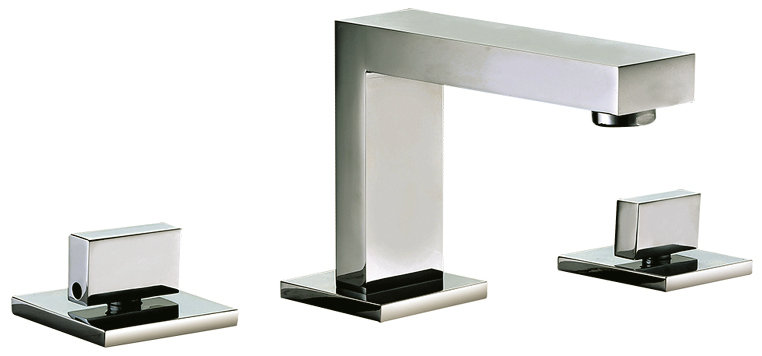 2-handle Bathroom Faucet, Brushed Nickel