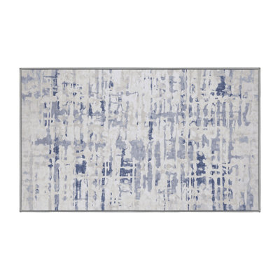 Tapis gris lavable à la machine