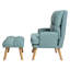 Ensemble de chaises d'appoint modernes avec repose-pieds-1299276904