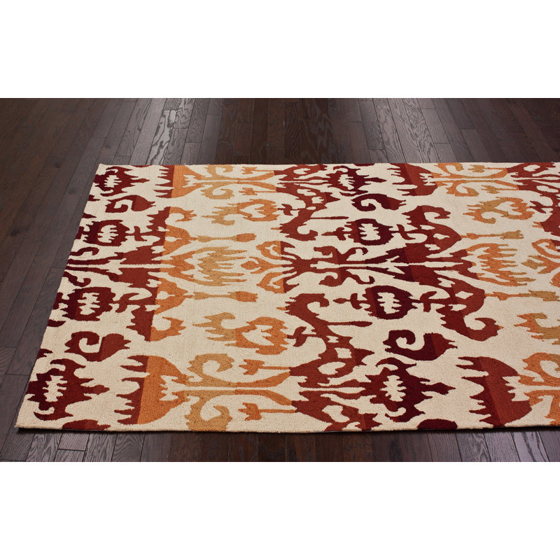 Tapis rouille Newland Lanterns, 5 pi x 8 pi