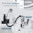 MASO Touchless Pull-Down Bathroom Sink Faucet, 2 Spray Modes, Temperature Display (°F), Motion Sensor, 360° Swivel, Single Handle, 1 or 3 Hole, Deck Plate, Vanity, Laundry & Bar,  Polished Chrome-126101713