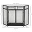 Doline 4 Panel Steel Fireplace Screen