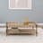 Coffee Table, Light Brown Rectangular Engineered Wood