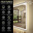 Aevar UL Certified Front & Back Lighted Anti-Fog Tempered Glass Framed Bathroom/Vanity Mirror with 3-Year Warranty-1268534984