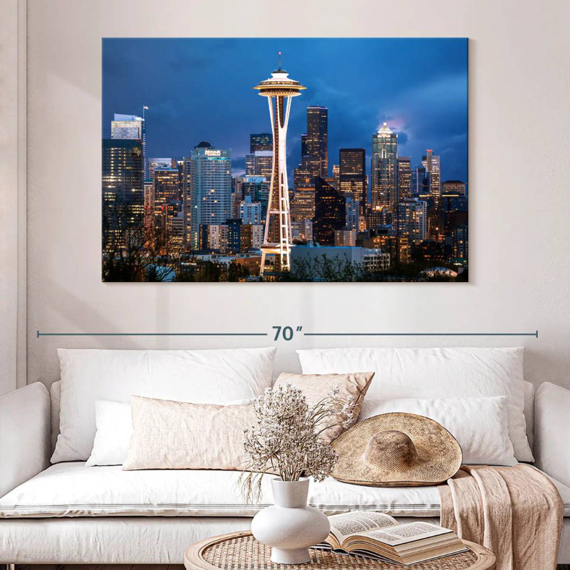 Kavia Space Needle Seattle, 34" H x 51" W