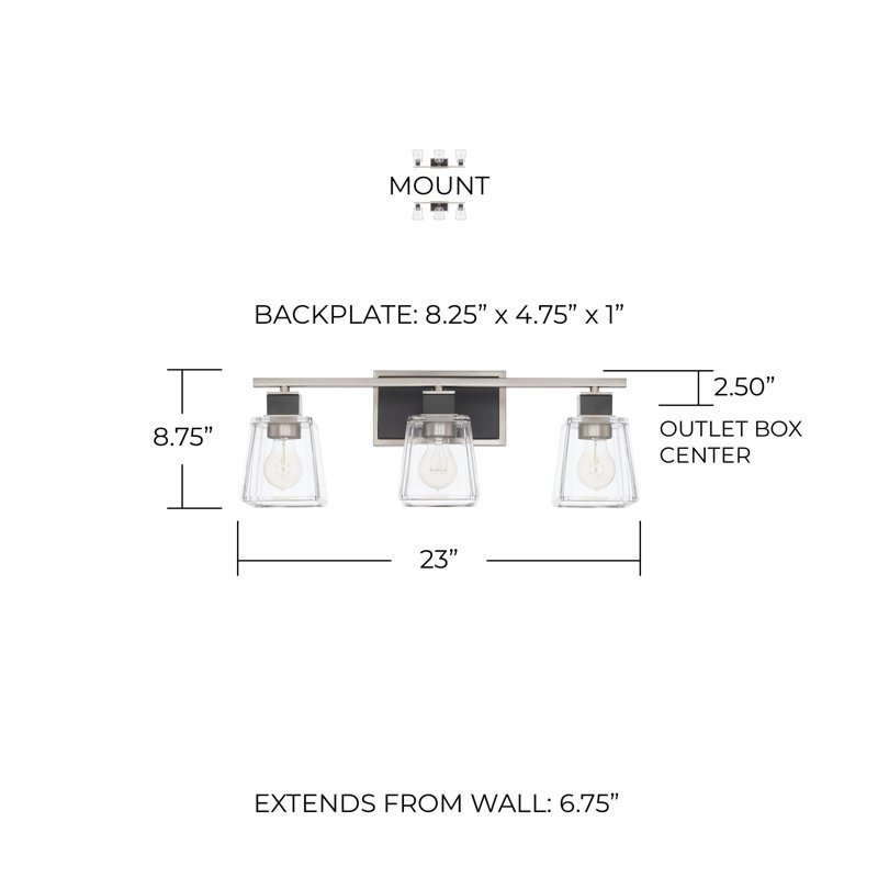 Tux Dimmable Vanity Light, 3