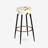 Beige And Black Cheetah Print Simplicity I - Geometric Bar Stools Set Of 2